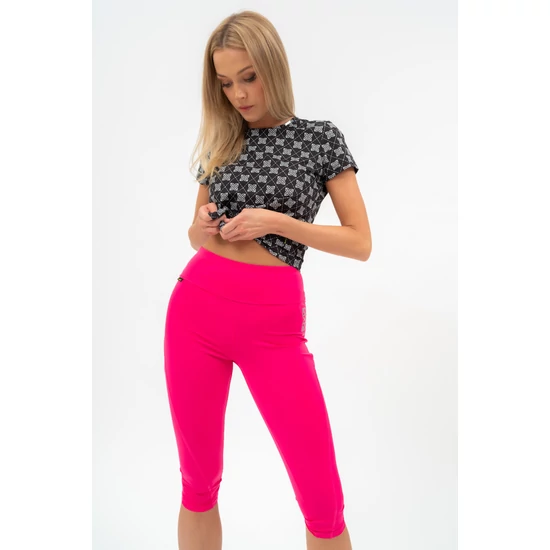 Budmil női rugalmas fitness leggings nadrág - pink