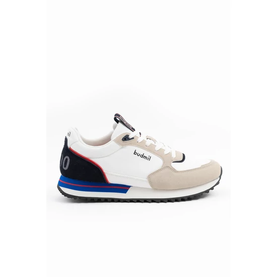 Budmil férfi kényelmes utcai sneaker cipő - fehér