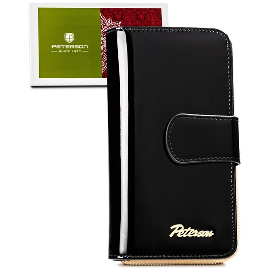 Peterson Női Pénztárca Ptn Lj-76116-0698 Black-Gold