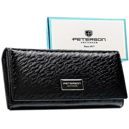 Peterson Női Pénztárca Ptn Px27-Cnf-5440 Black - Fekete