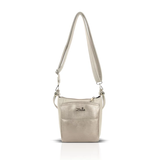 Zellia Női Oldaltáska Zlb361 Beige-Arany - Brw -