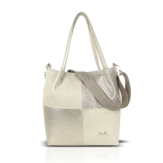 Zellia Női Válltáska Zlb449 Beige-Rosegold - Ch -