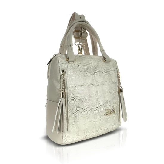 Zellia Női Hátizsák 25180 Beige-Arany - Awi -