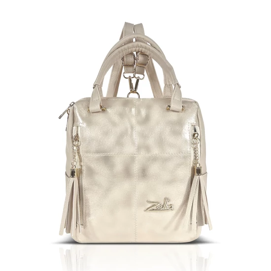 Zellia Női Hátizsák 25180 Beige-Arany - Diamond-Glass -