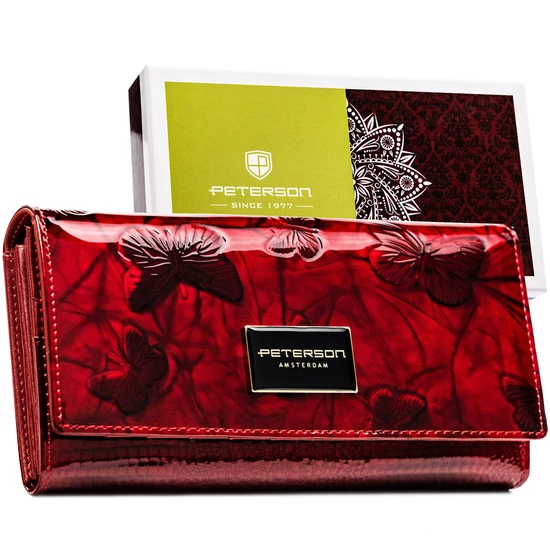 Peterson Női Bőr Pénztárca Ptn Ph27-1-Dbf-5693 Red