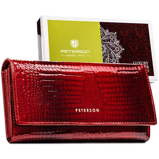 Peterson Női Bőr Pénztárca Ptn Ph27-1-Rs-5686 Red - Piros