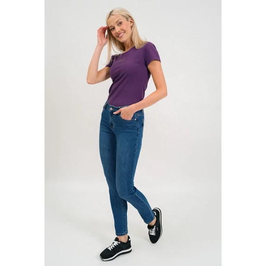 Budmil női skinny farmernadrág - kék