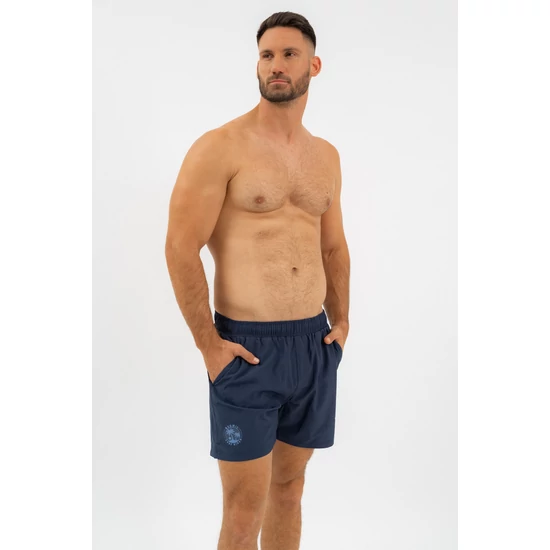 Budmil férfi beach short fürdőnadrág - sötétkék