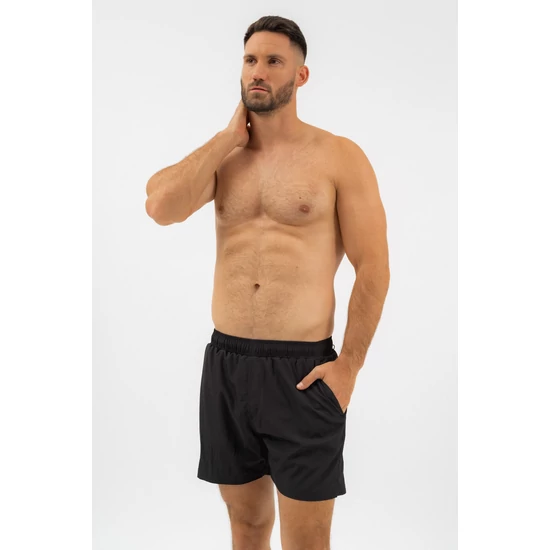 Budmil férfi beach short fürdőnadrág - fekete