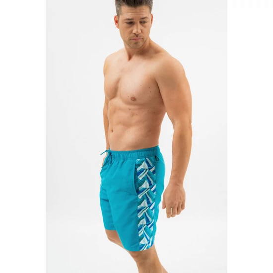Budmil férfi beach short fürdőnadrág - türkiz