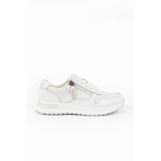 Budmil női utcai bőrcipő sneaker - fehér