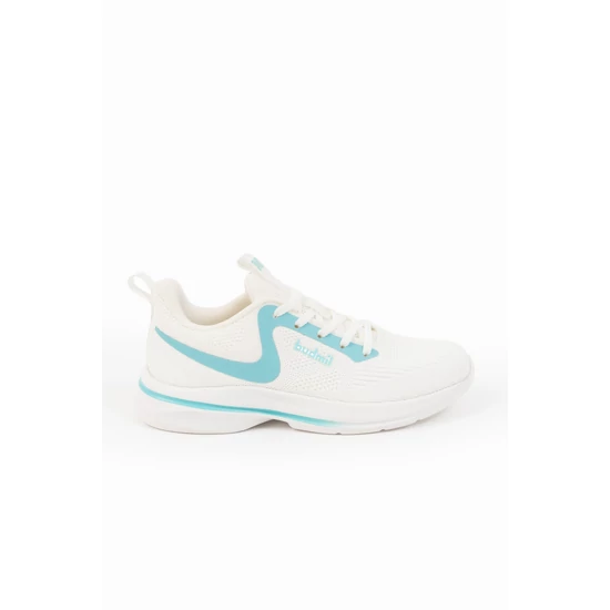 Budmil női szabadidőcipő sneaker - fehér-türkiz