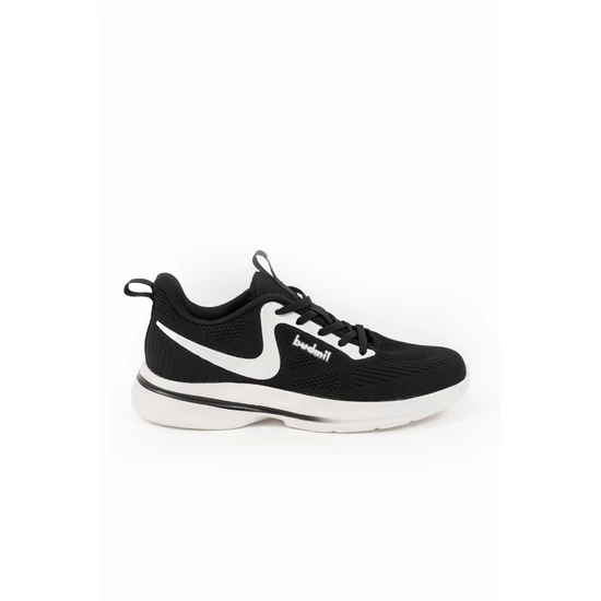 Budmil női szabadidőcipő sneaker - fekete-fehér