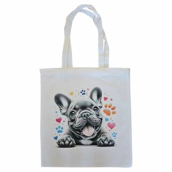 Cuki francia bulldog – vászontáska