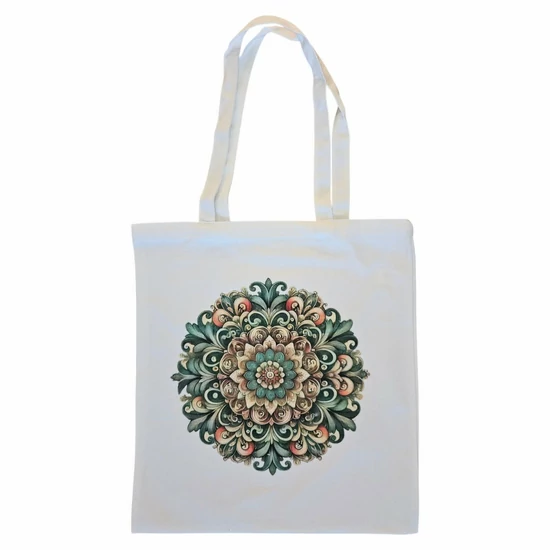 Zöld mandala – vászontáska
