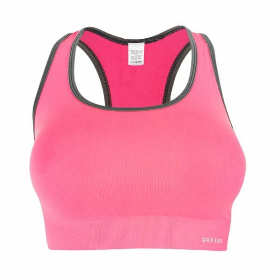Dressa Active seamless varrás nélküli női top sportmelltartó - pink