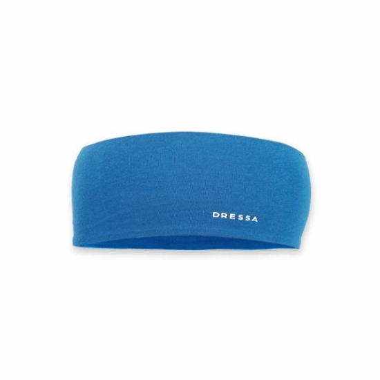 Dressa biopamut fülmelegítő fejpánt - kék