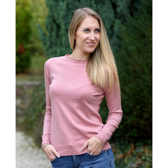 Csillámos pink kötött pulóver (S/M-L/XL)