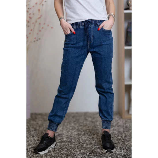 Gumis derekú farmer sötétkék (XS-XL)