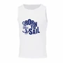 Kép 1/2 - Dressa Sailor horgony mintás férfi pamut trikó - fehér  (S-5XL)