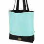 Kép 1/6 - Dressa Bag női shopper táska cipzáros zsebbel - vízkék