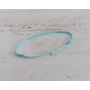 Kép 1/2 - Világoskék nanocord karkötő apró fehér roppantott üveggyönggyel