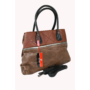 Kép 3/3 - PIERRE CARDIN női nagy méretű táska barna és bordó színvilággal BORSA 7261 RX77 modell