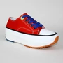 Kép 8/9 - BELLA női platform sneaker-piros 