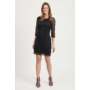Kép 1/5 - VILA CLOTHES női elegáns ruha, kellemes fekete színvilággal, 14052293 modell