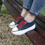 Kép 4/9 - BELLA női platform sneaker- farmerkék