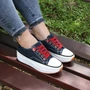 Kép 2/9 - BELLA női platform sneaker- farmerkék