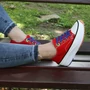 Kép 3/9 - BELLA női platform sneaker-piros 