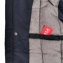 Kép 7/8 - Dressa Basic szőrmés kapucnis férfi téli parka kabát - sötétkék