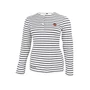Kép 1/6 - Dressa felgombolható ujjú csíkos női gombos póló - fehér (XS-XXL)