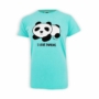 Kép 1/4 - Dressa pandás pamut női póló - kék
