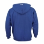 Kép 2/3 - Dressa Basic cipzáros pamut kapucnis pulóver-kék