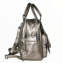 Kép 4/11 - SILVIAROSA női hátizsák, hátitáska és kézitáska-ezüst SR6898