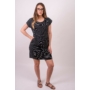 Kép 1/7 - VERO MODA női ruha, kellemes fekete csíkos színvilággal, 10198244 modell