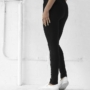 Kép 2/4 - Dressa női cipzáros pamut melegítő nadrág - fekete
