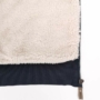 Kép 6/6 - Dressa Home cipzáros kapucnis sherpa bundás bélelt pulóver - sötétkék