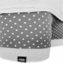 Kép 4/5 - Dressa Home csíkos mintás ujjatlan rövidnadrágos női pamut nagyméretű pizsama - szürke 2XL-5XL