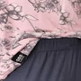 Kép 4/5 - Dressa Home Daffodil virágmintás rövid ujjú női capri pizsama - rózsaszín