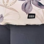 Kép 3/5 - Dressa Home Lily virágmintás rövid ujjú női capri pizsama - bézs