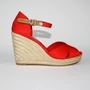 Kép 3/8 - TOMMY HILFIGER női éktalpú platform szandál-piros (több méretben)
