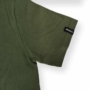 Kép 3/3 - Dressa Basic környakú rövid ujjú pamut póló-katona zöld