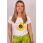 Kép 1/5 - SUNFLOWER női rövid ujjú póló, felső -fehér (S/M)