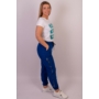 Kép 9/9 - NEW MONDAY női rövid ujjú póló, felső -fehér, kék mintával (S/M)