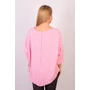 Kép 4/7 - CUBE kockás bő fazonú női felső- pink-fehér (S-L)