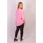 Kép 7/7 - CUBE kockás bő fazonú női felső- pink-fehér (S-L)