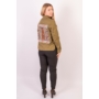 Kép 2/8 - S. OLIVER női átmeneti kabát, khaki színvilággal, 14.903.51.2300 modell